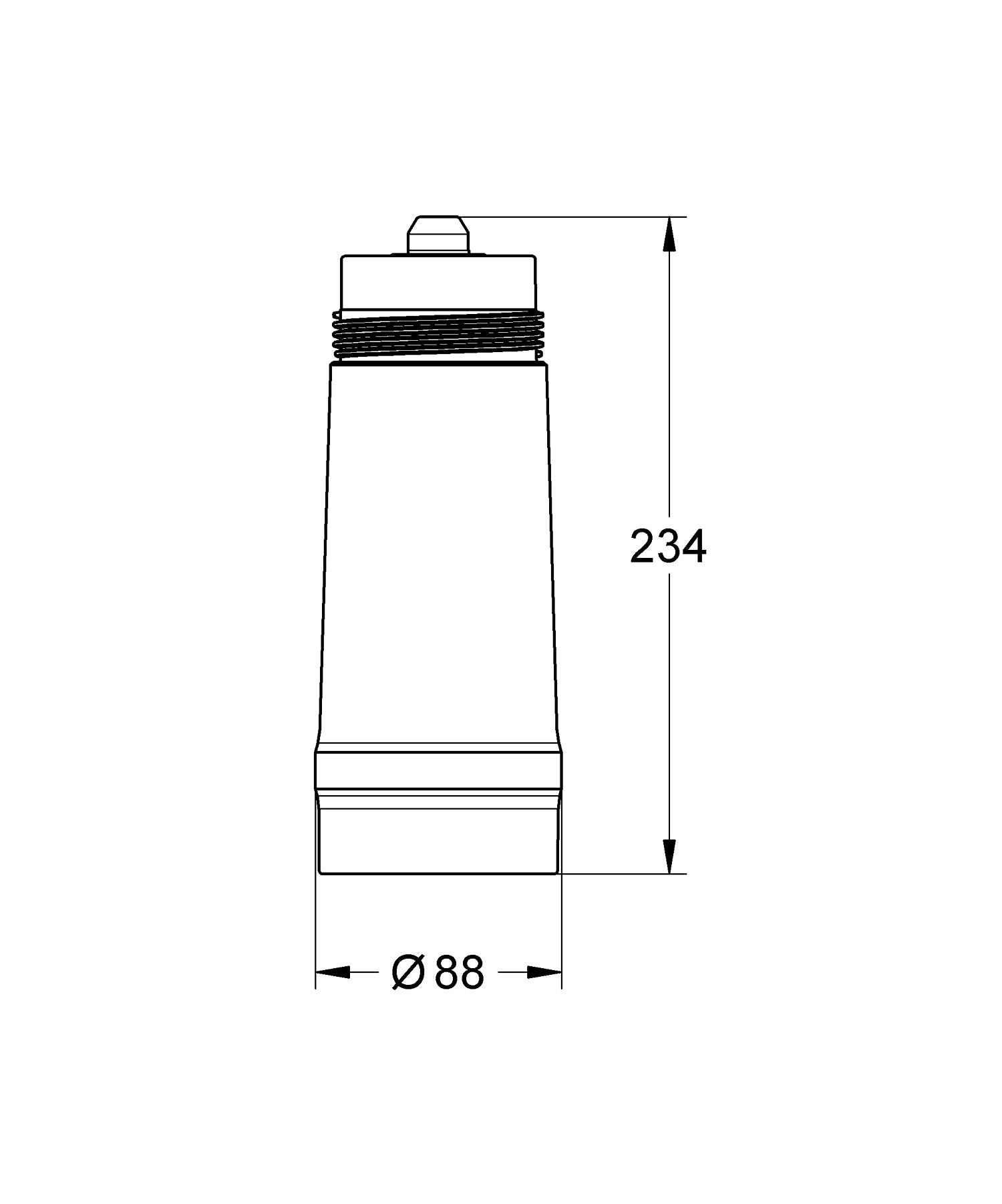 Filtru Grohe Blue 40547001, carbon activ, 3000 l, filtrare 5 faze, compatibil Grohe Blue Pure, Home si Professional