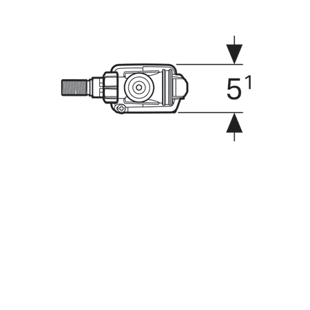 Flotor de umplere Geberit tip 333, conexiune 3/8, alimentare laterala