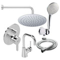 Set dus incastrat Ideal Standard cu baterie lavoar si palarie dus 200 mm pentru o baie moderna si bine organizata - imagine 2