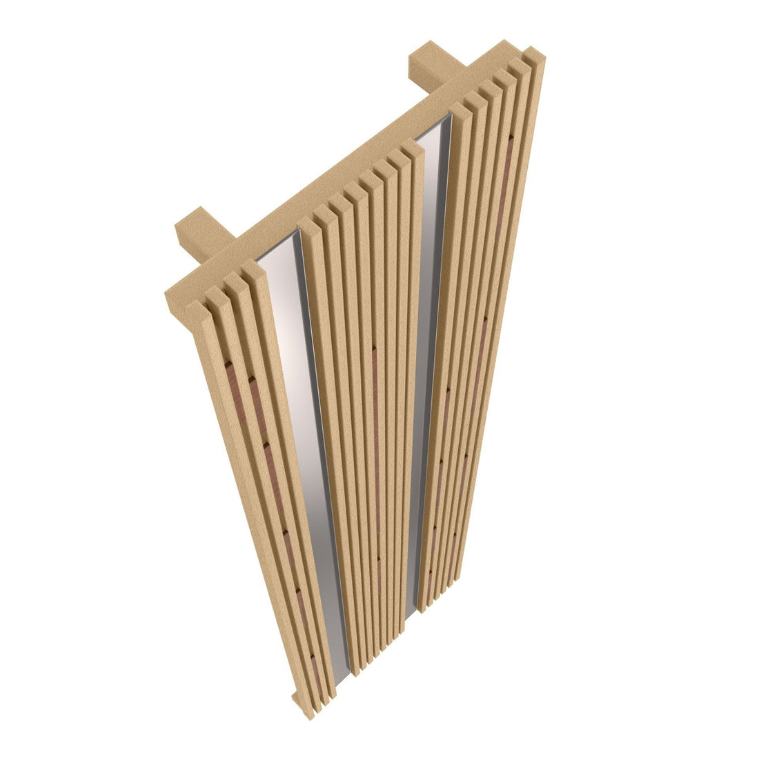 CALORIFER INVISIBLE 40 WOOD 1500*18 RAL 9010 + KIT Textured Beige Radox 1001 TEXT