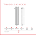 CALORIFER INVISIBLE 40 WOOD 1800*18 RAL 9010 + KIT Textured Beige Radox 1001 TEXT - imagine 8