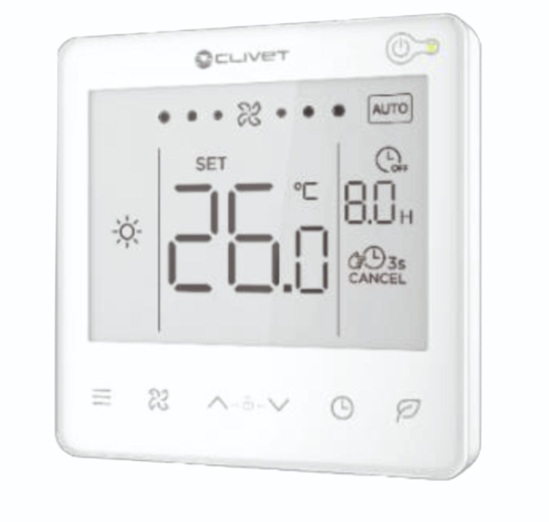 Controller electromecanic cu fir KJRP-86R, ecran tactil, 3 trepte, montaj pe unitate/ perete