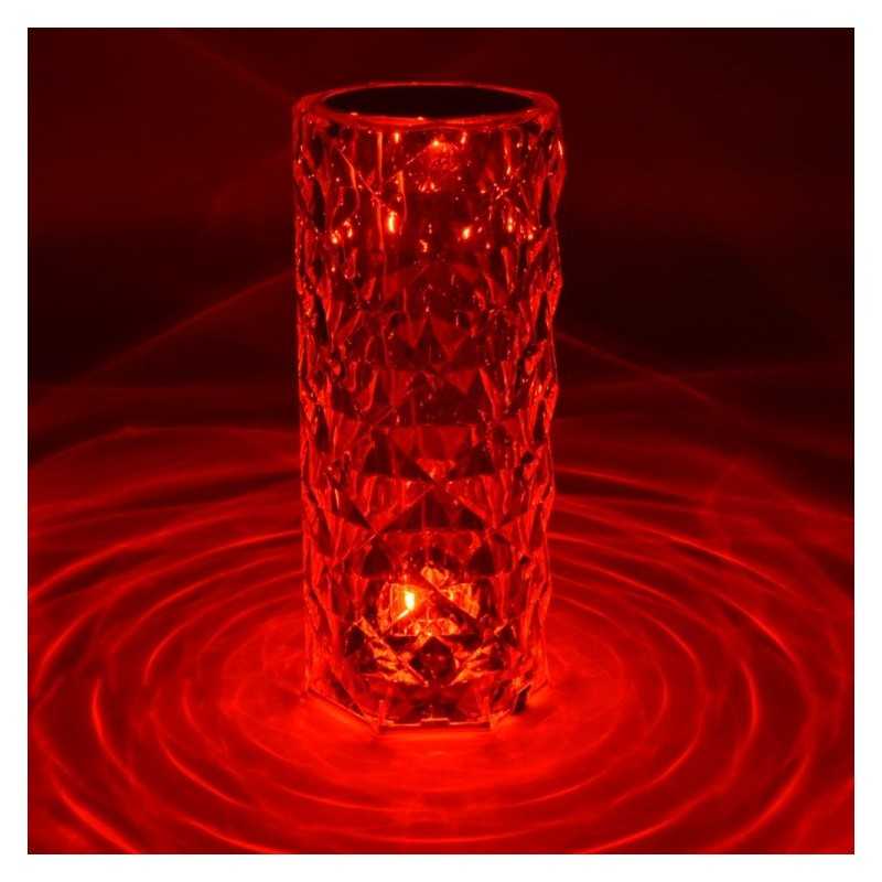 Lampa de masa decorativa cu LED Crystal Touch Design RGB