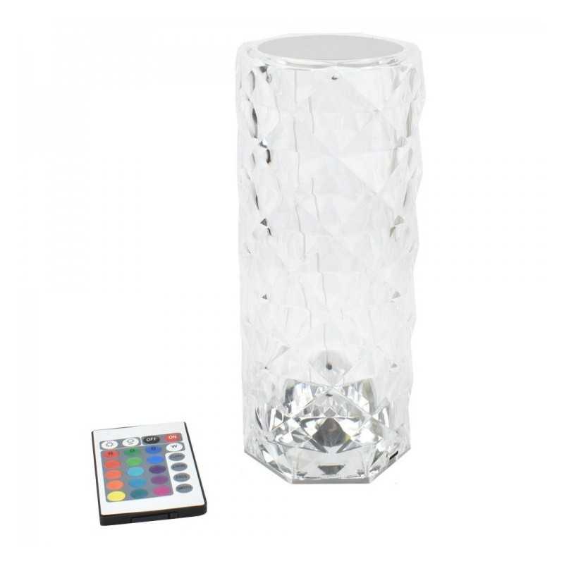 Lampa de masa decorativa cu LED Crystal Touch Design RGB