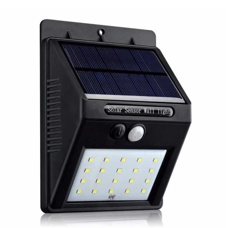 LAMPA LED CU INCARCARE SOLARA SI SENZOR DE MISCARE SMD2835 20LED 5V 5W 800MAH