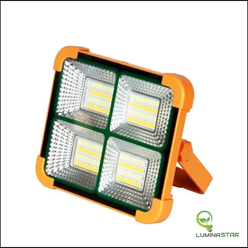 Lampa Solara de Exterior Portabila, Panou solar-1,2 W/6 V Putere 100W, Protectie IP65, 4 Moduri de Iluminat, Port USB 3000-6000K