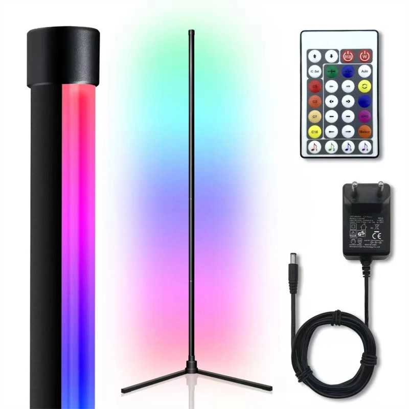 Lampadar, LED RGB,joc de lumini si sincronizare dupa voce sau muzica, telecomanda, lumina ambientala,148CM