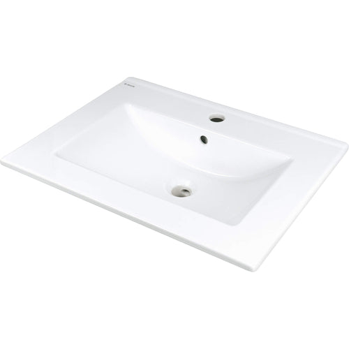 Lavoar ceramic, încastrat, cu gaură pentru baterie, Deante