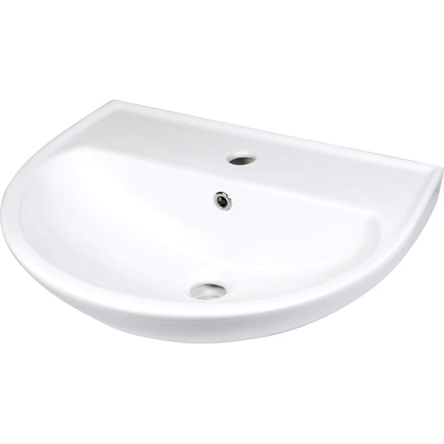 Lavoar ceramic, montare pe perete, cu gaură pentru baterie, Deante