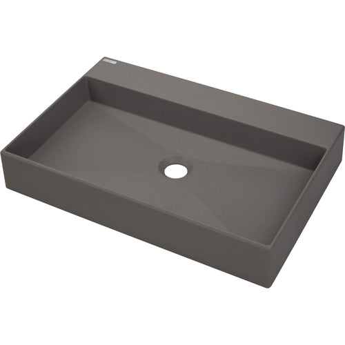 Lavoar din granit, blat, cu gaură pentru baterie - 60x40 cm, Deante