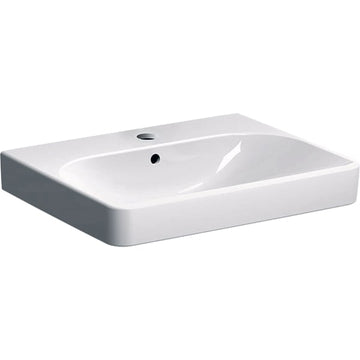 LAVOAR GEBERIT SMYLE SQUARE 60X48 CU ORIFICIU BATERIE SI PREPLIN