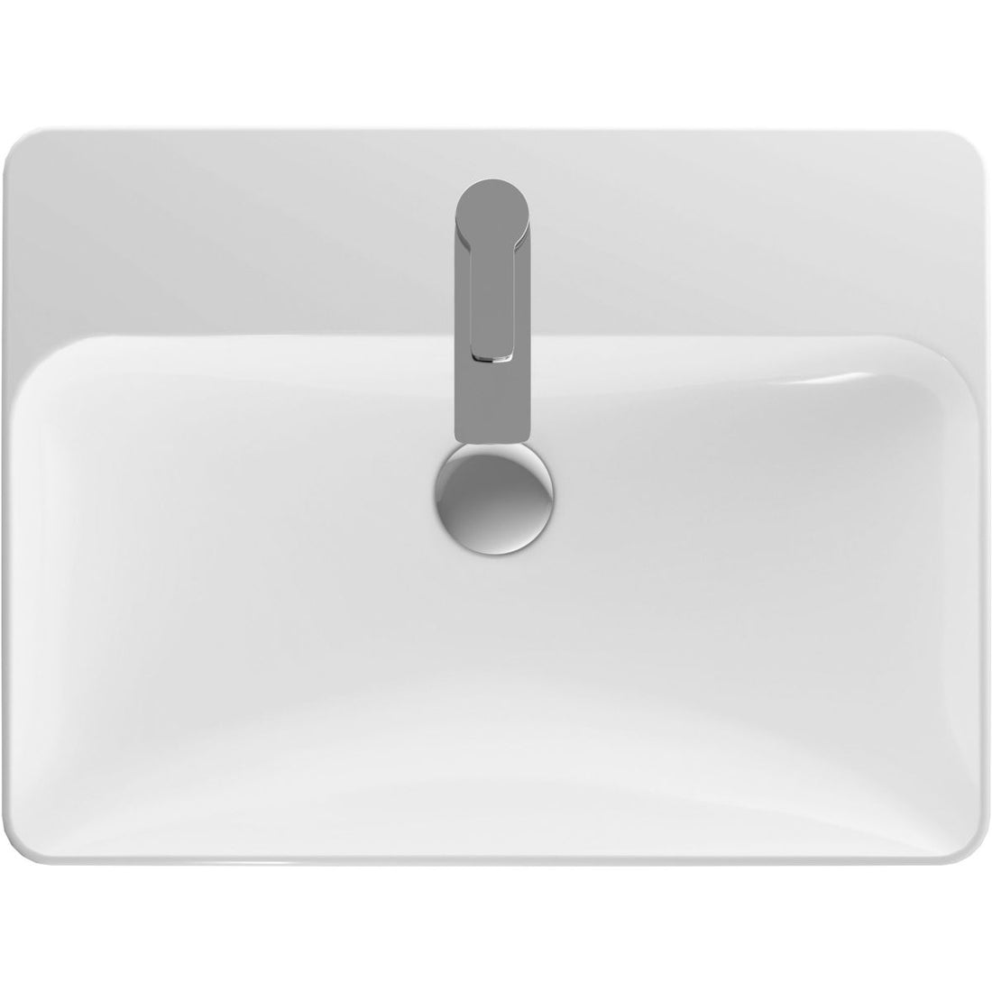LAVOAR PE BLAT GEBERIT VARIFORM, DREPTUNGHIULAR, CU BANC CU ORIFICII DE ROBINET B-60CM,T-45CM,PREAPLIN VIZIBIL, ALB
