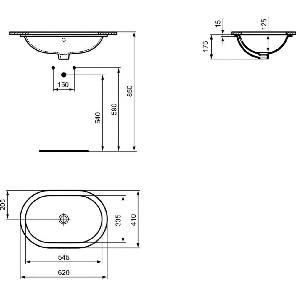 LAVOAR CONNECT OVAL 55X38 INCASTRABIL