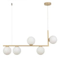 Lustra cu Glob alb Moderna E27x5