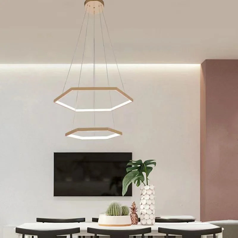 LUSTRA CU LED FARA TELECOMANDA LUMINA NEUTRA YDH11/40+60 GOLD