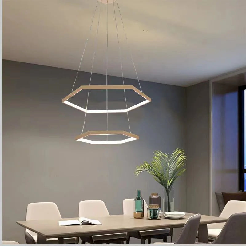 LUSTRA CU LED FARA TELECOMANDA LUMINA NEUTRA YDH11/40+60 GOLD
