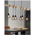 Lustra Cu Lemn Rustic e27*6 maxim 60w/bec