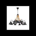 Lustra Cu Sfoara , Stil Industrial Dulie E27, Max 6 X 40W,