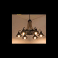Lustra Cu Sfoara , Stil Industrial Dulie E27, Max 6 X 40W,