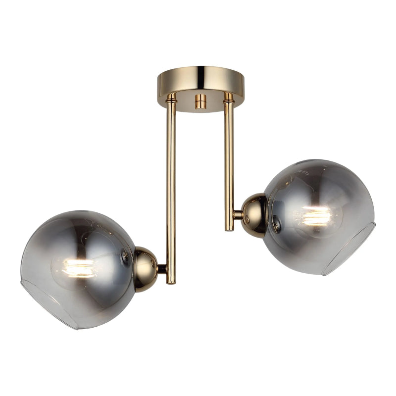 Lustra Gold cu 2 Golb Titan 2xE27 maxim 60W x2