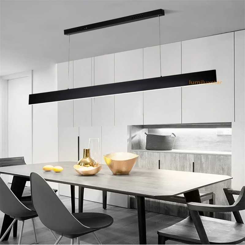 Lustra LED 120cm cu Telecomanda wifi 2.4G lumina/rece/calda/neutra intensitate reglabila