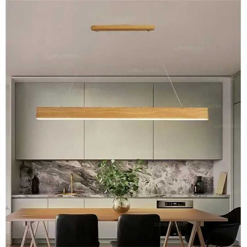Lustra LED 120cm cu Telecomanda wifi 2.4G lumina/rece/calda/neutra intensitate reglabila
