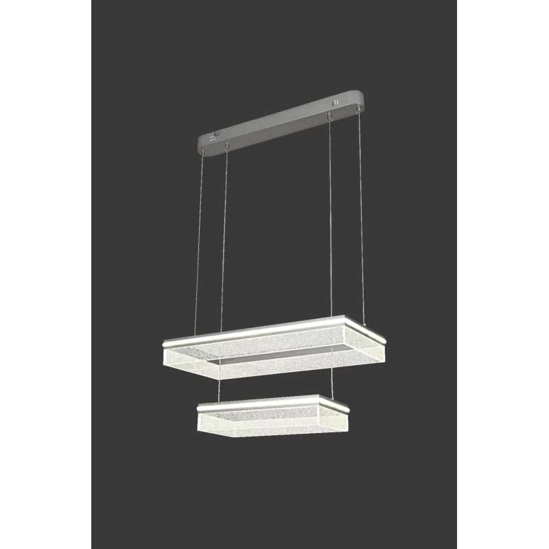 Lustra LED 240W 60X30CM 40X20CM cu Telecomanda wifi 2.4G lumina/rece/calda/neutra intensitate reglabila