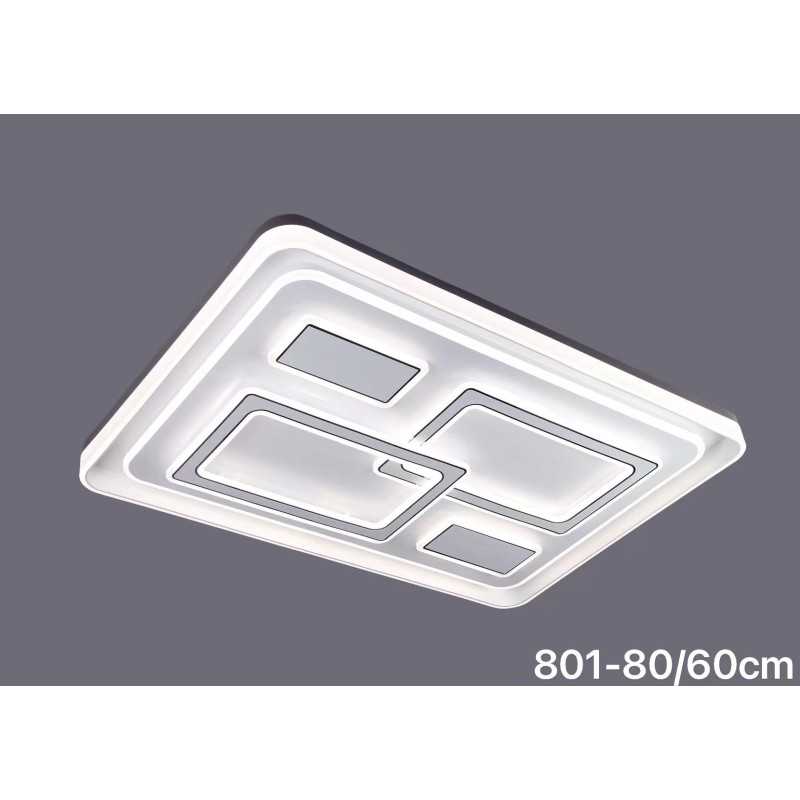 Lustra LED 296W cu Telecomanda wifi 78X58cm 2.4G lumina/rece/calda/neutra intensitate reglabila