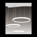 Lustra LED Alb cu 3 Cercuri 30cm+40cm+50cm Telecomanda wifi 2.4G cu lumina/rece/calda/neutra intensitate reglabila