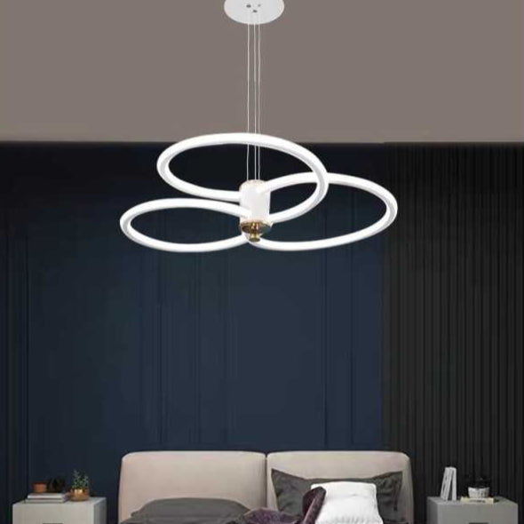 Lustra LED Alb cu Telecomanda wifi 2.4G cu lumina/rece/calda/neutra intensitate reglabila