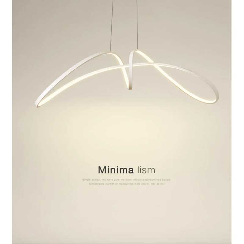 Lustra LED Alb Telecomanda wifi 2.4G lumina/rece/calda/neutra intensitate reglabila