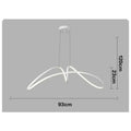 Lustra LED Alb Telecomanda wifi 2.4G lumina/rece/calda/neutra intensitate reglabila