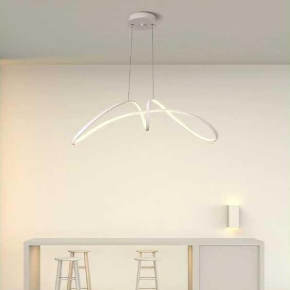Lustra LED Alb Telecomanda wifi 2.4G lumina/rece/calda/neutra intensitate reglabila