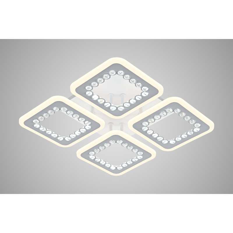 Lustra LED Beads Square cu Telecomanda wifi 2.4G lumina/rece/calda/neutra intensitate reglabila
