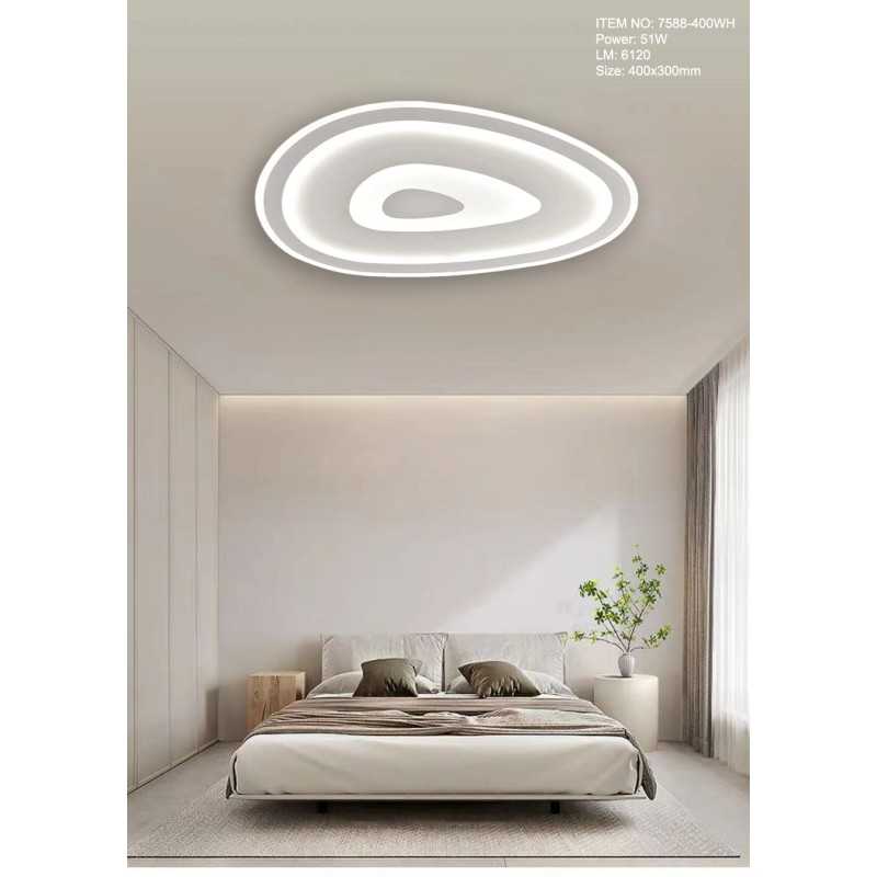 Lustra LED Cloudscu Telecomanda wifi 2.4G cu lumina/rece/calda/neutra intensitate reglabila