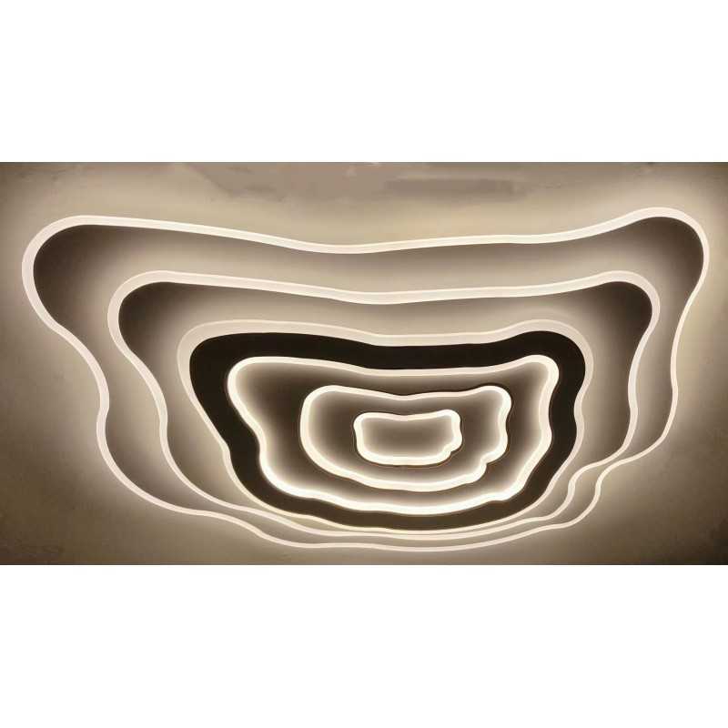 Lustra LED Cloudy 78cm cu Telecomanda wifi 2.4G lumina/rece/calda/neutra intensitate reglabila
