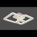 Lustra LED Cristal 3 Square O?el inoxidabil cu Telecomanda wifi 2.4G lumina/rece/calda/neutra intensitate reglabila