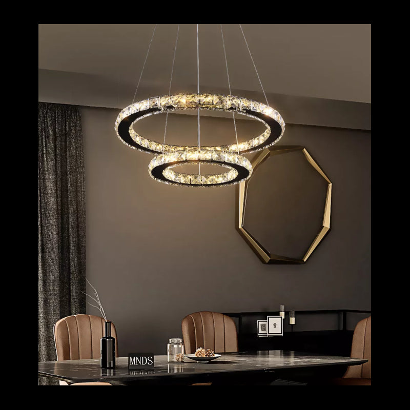 Lustra LED Cristal cu Telecomanda wifi 2.4G lumina/rece/calda/neutra intensitate reglabila