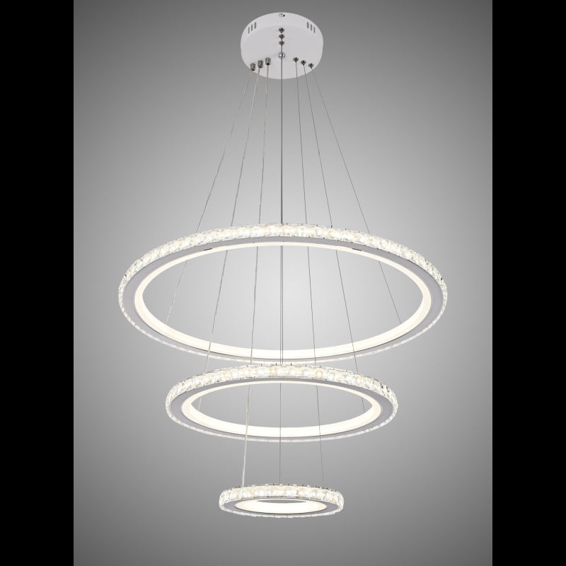 Lustra LED Cristal Telecomanda wifi 2.4G lumina/rece/calda/neutra intensitate reglabila