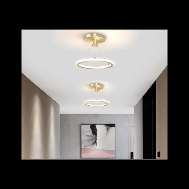 Lustra LED Cu 3 Functii de lumina D22cm Gold 27W