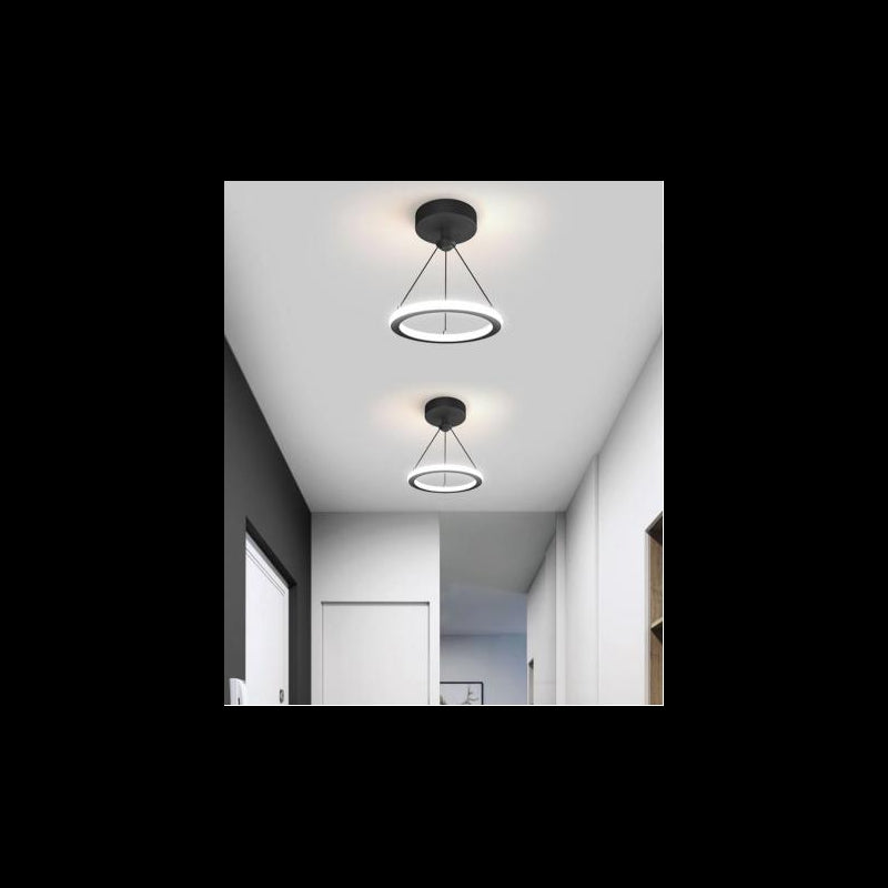 Lustra LED Cu 3 Functii de lumina D22cm Negru 27W