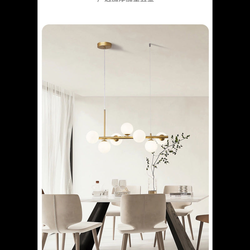 Lustra LED cu 7 Glob Alb Mat G9 Becurile Nu Sunt Incluse