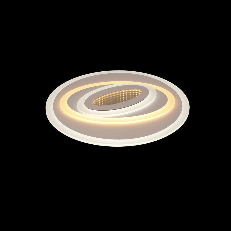Lustra LED Cu Oglinda De Sticla 3D Telecomanda wifi 2.4G cu lumina/rece/calda/neutra intensitate reglabila