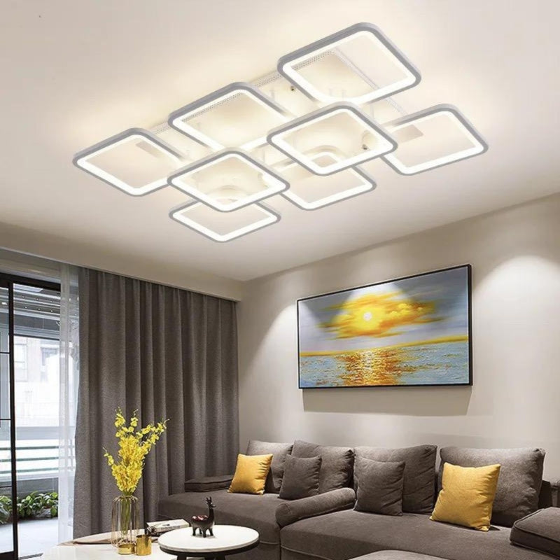 Lustra LED cu Telecomanda 256W wifi 2.4G cu lumina/rece/calda/neutra intensitate reglabila