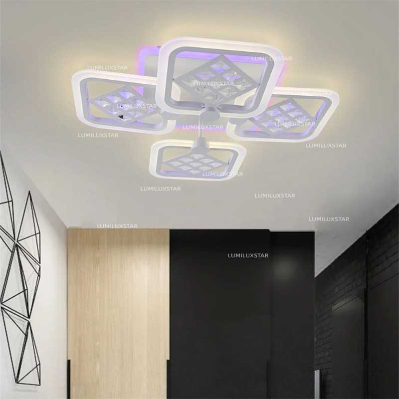 Lustra LED cu Telecomanda cu 3 functii lumina/rece/calda/neutra