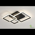 Lustra LED cu Telecomanda Negru wifi 2.4G lumina/rece/calda/neutra intensitate reglabila