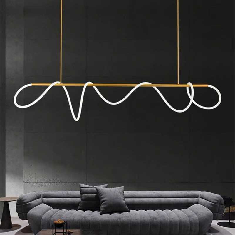 Lustra LED cu Telecomanda wifi 2.4G cu lumina/rece/calda/neutra intensitate reglabila Lungime 150cm