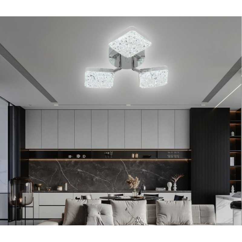 Lustra LED cu Telecomanda wifi D43cm 2.4G lumina/rece/calda/neutra intensitate reglabila