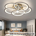 Lustra LED Culoare Sampanie Argintie cu Telecomanda wifi 2.4G Maro lumina/rece/calda/neutra intensitate reglabila