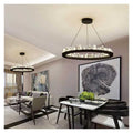 Lustra LED D40cm Cristal cu Telecomanda wifi 2.4G lumina/rece/calda/neutra intensitate reglabila